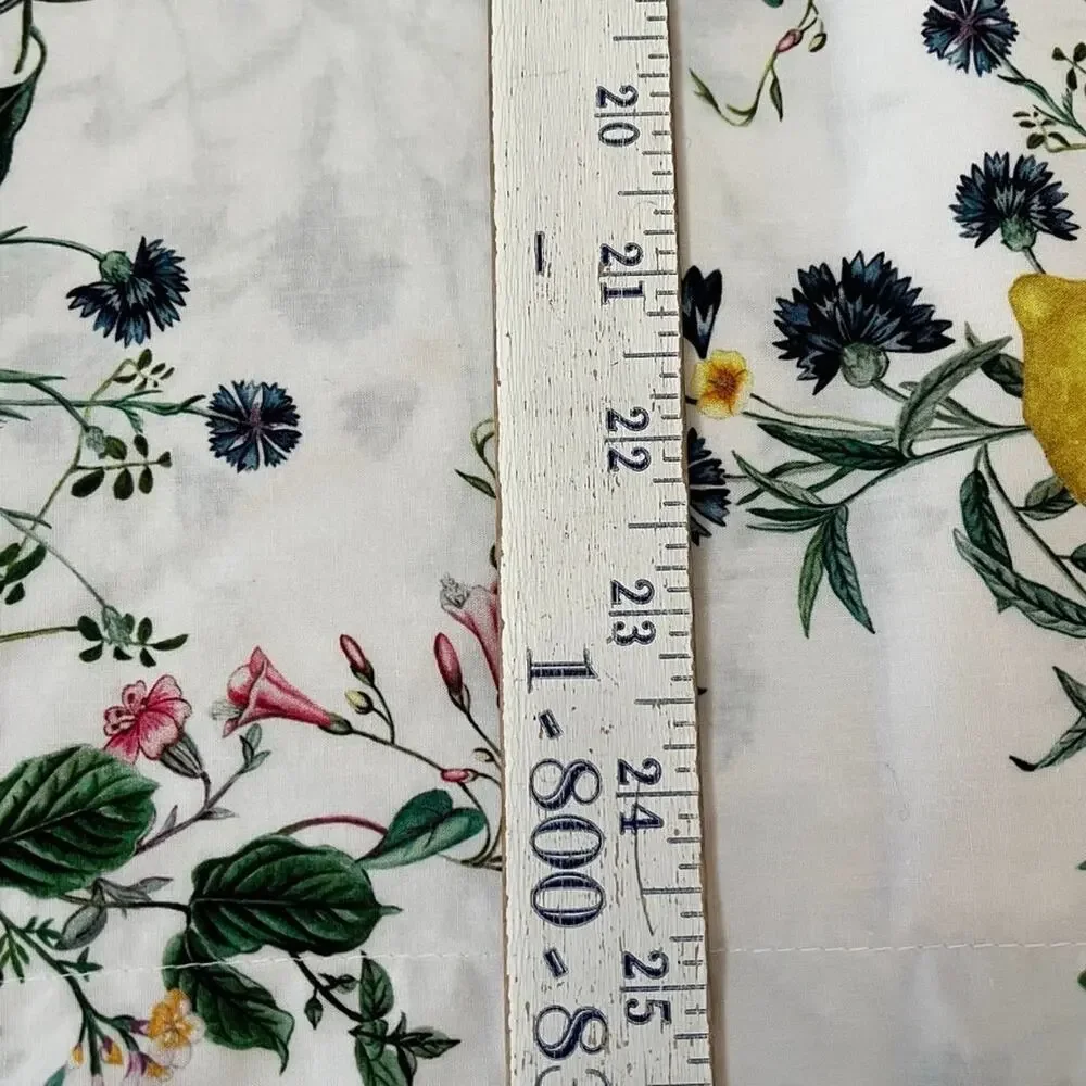 Pottery Barn Monique Lhuillier Positano Comforter & Sham 99 x 91 Lemon Print